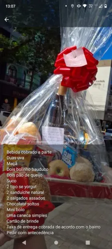 Cesta de café da manhã