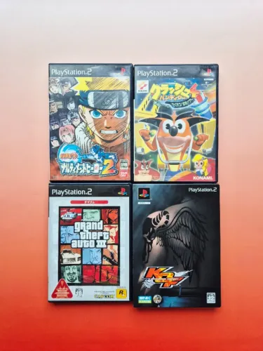Estoque com diversos jogos mídia física de PS2