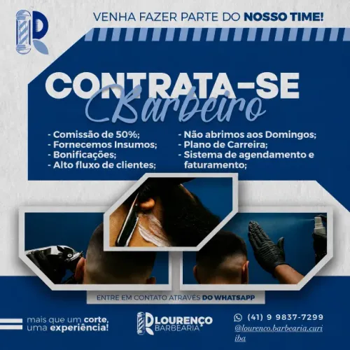 Estamos Contratando Barbeiro