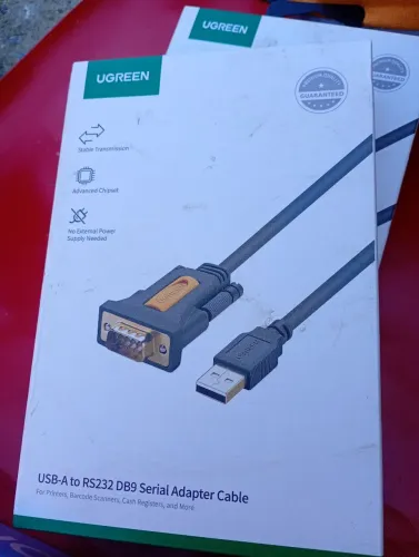 Cabo adaptador serial USB 2.0 para RS232 DB9