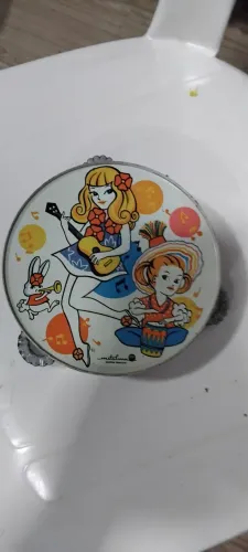 Pandeiro infantil metalma anos 70