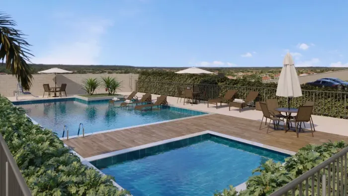 Ilha de Santorini -  Apartamentos de 2 quartos e Varanda no Angelim!