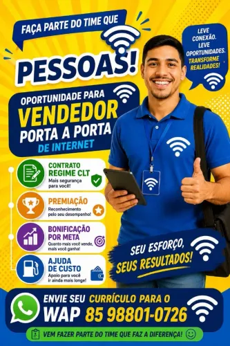 Vaga vendedor externo PAP