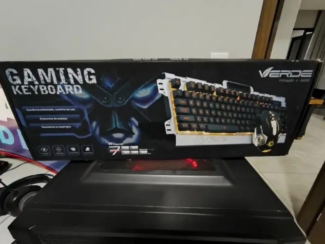 Kit Gamer | Teclado Semi-Mecânico + Mouse Led Jp-133
