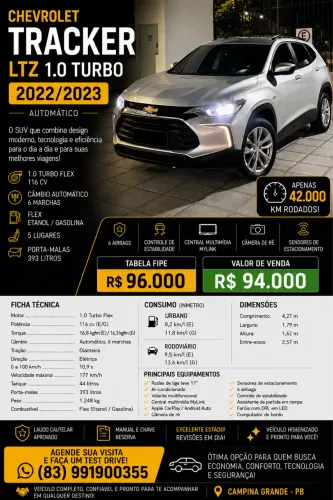 Chevrolet Tracker LTZ 1.0 Turbo 12V Flex AUT 2023