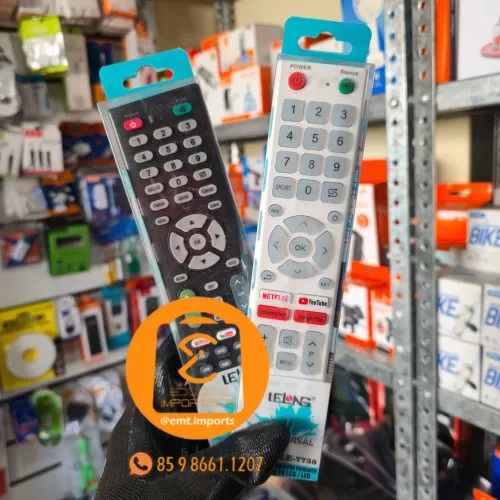 Controle Remoto para TV, Televisão (LCD, LED, Smart) Samsung, LG. TCL, Philips, Semp, AOC