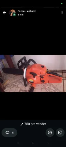 Vende - se um motosserra 54 cilindro semi novo usado uma vez