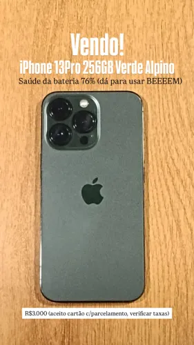 iPhone 13Pro 256GB Verde Alpino