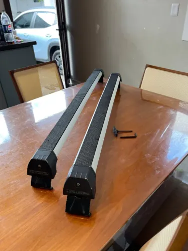 Rack Teto Alumínio Preto Ka Sedan Long Life