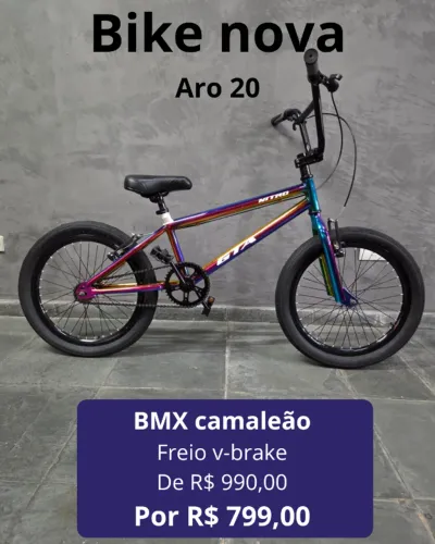 BICICLETA BMX ARO 20 GTA COR CAMALEÃO