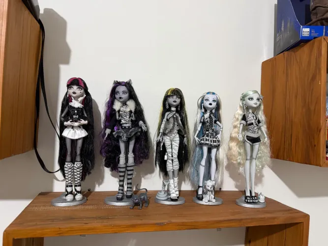 Monster high reel drama coleção completa lote