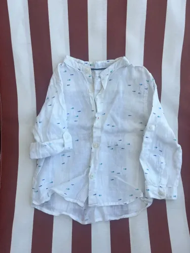 Camisa linho infantil - Zara baby - TAM 18 - 24 meses