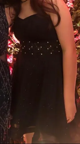 Vestido de Festa Preto Curto 