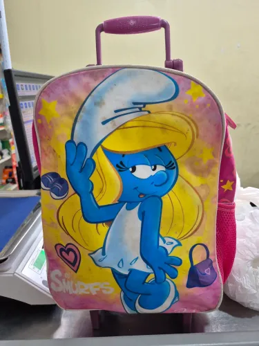 Vendo mochila os smurfs