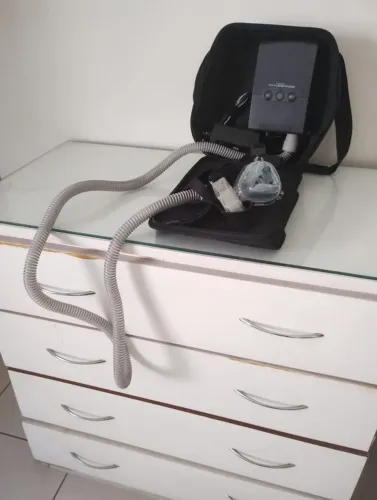 CPAP com MFlex com AFlex com máscara facial confort gel tamanho Médio