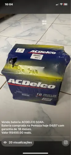 Bateria ACDELCO 50Ah nova