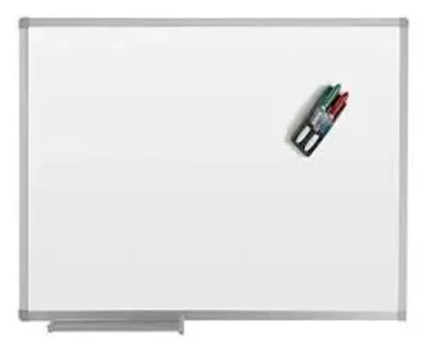 Quadro de escrita branco e magnético 90x60 - Uso de imã Novo
