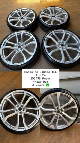 Rodas aro 24 do Camaro excelente