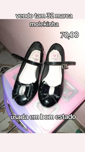 Sapatilha menina tam 32 Capela-SE