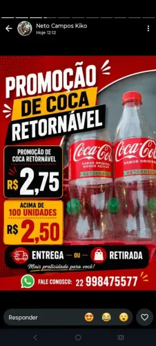 Casco de coca retornavel