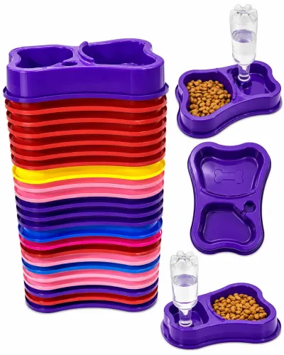 Comedouro e Bebedouro Pet Automático 2 em 1 Para Cachorro e Gato 