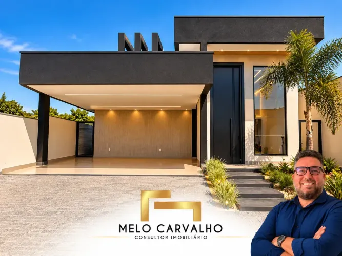 Casa Nova e Moderna com Piscina e Churrasqueira na Rua 04 de Vicente Pires!