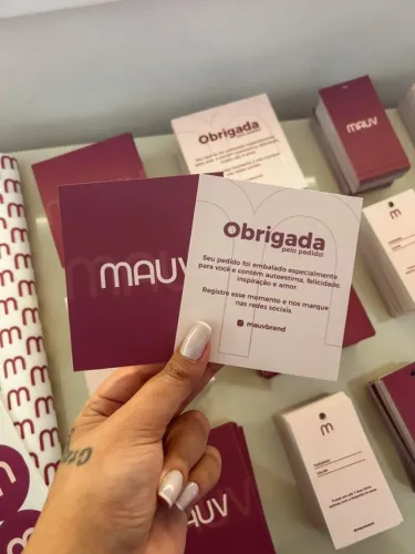 Cartão de Agradecimento Personalizado | Para Lojas e Marcas