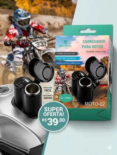 Carregador de Celular para Moto