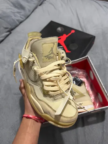 Off-White x Air Jordan 4 Sail