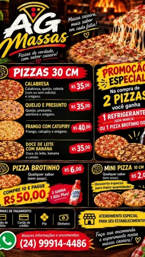 Pizza de massa caseira