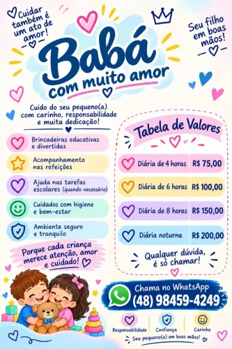 CUIDO DE CRIANÇAS AOS FINAIS DE SEMANA! ?