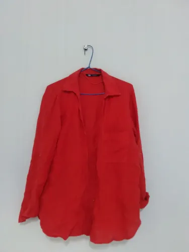 Blusa vermelha blusa casaco 