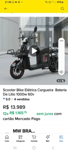 Scooter cargueira bonmad sport