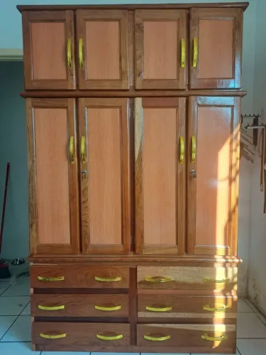 GUARDA-ROUPA DE CASAL COMPLETO (Aceita cartão)