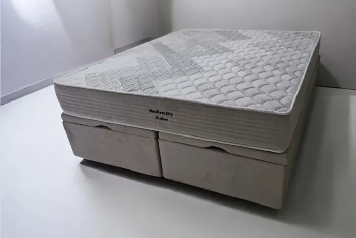 Conjunto box Queen com bau bon sono D.65 Max firme ortopédico 100%espuma
