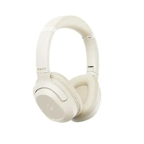 Headphone Bluetooth Bege Havit H612bt, Autonomia Até 50h *ENTREGA GRÁTIS*