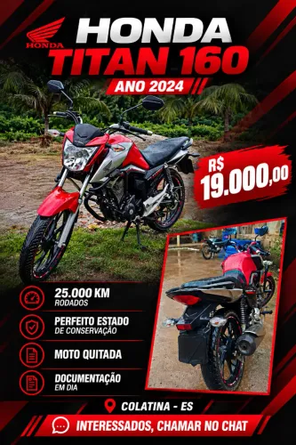 Honda CG 160 Titan Flexone/ed.especial 40 Anos 2024