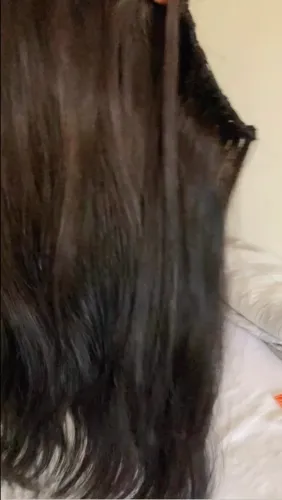 Vendo cabelo na tela 