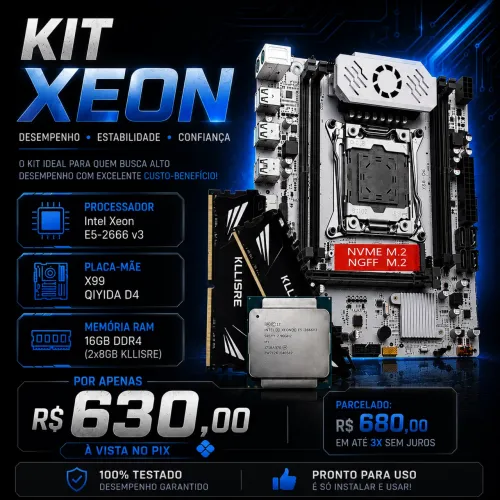 *PROMOÇÃO* Kit Xeon (Placa mãe + RAM's + processador)