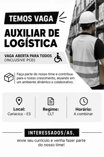 AUXILIAR DE LOGISTICA | CARIACICA ES