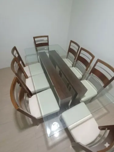 Mesa jantar 8 lugares com buffet