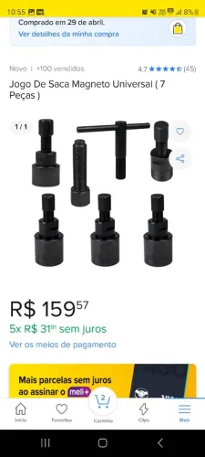 Ferramentas para oficina de Moto