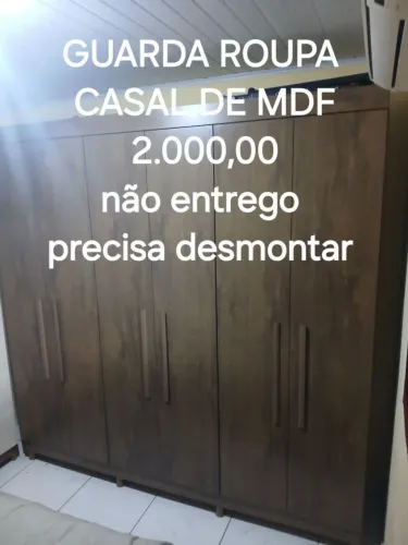 GUARDA ROUPA CASAL MDF NOVO (MOTIVO DE VENDA: MUDANDO DE CIDADE