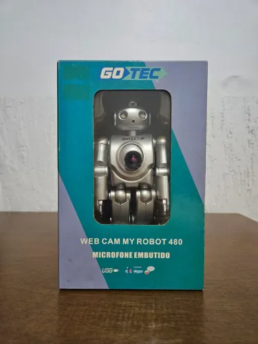 Webcam Antiga Retrô Go Tec My Robot 480 Com Microfone Embutido (Na Caixa)