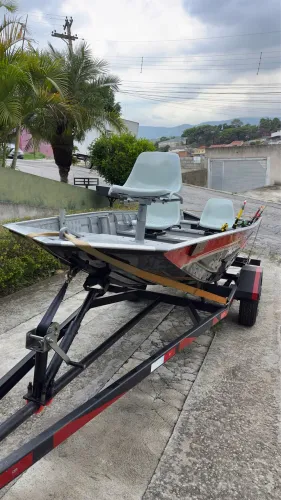 Conjunto Barco de Alumínio - Amazonas Plat 5.0