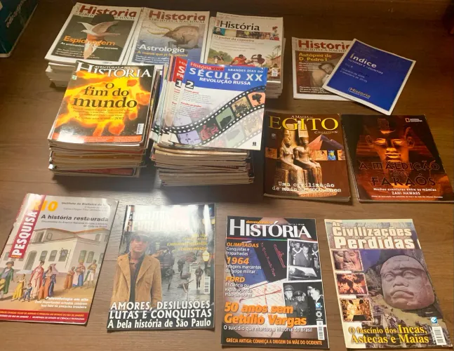 157 Revistas de História: Biblioteca Nacional, História Viva, Aventuras na História, BBC?