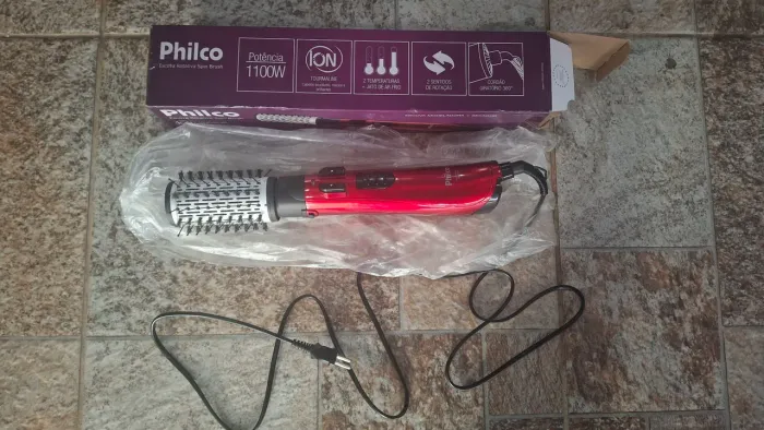 Escova de cabelo rotativa