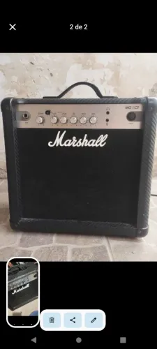 Caixa amplificada Marshall mg 15 cf