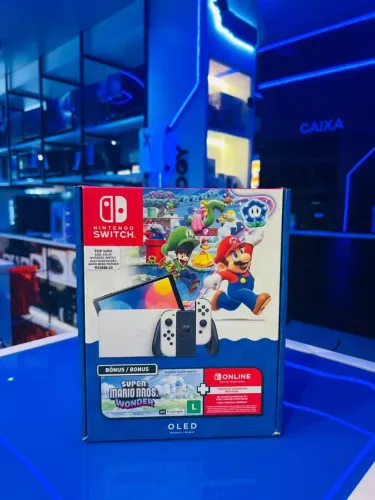 *NINTENDO SWITCH OLED 64GB EDIÇÃO MARIO BROS DE R$3.239,10 NO PIX OU 12X DE R$299,92