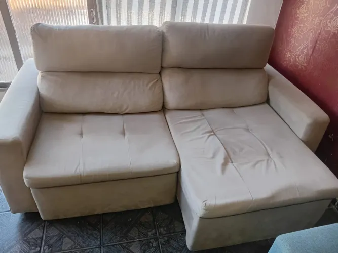 Sofá bege Tok Stok